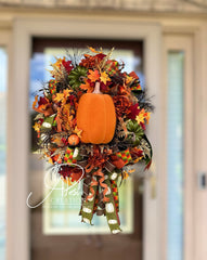 Large Pumpkin Wreath