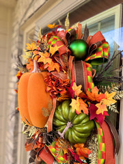 Large Pumpkin Wreath