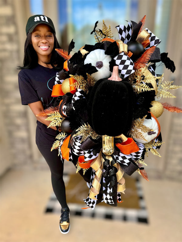 Large Pumpkin Wreath