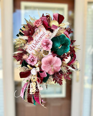 Glam Fall Pumpkin Wreath