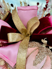 Elegant Blush & Burgundy Fall Swag