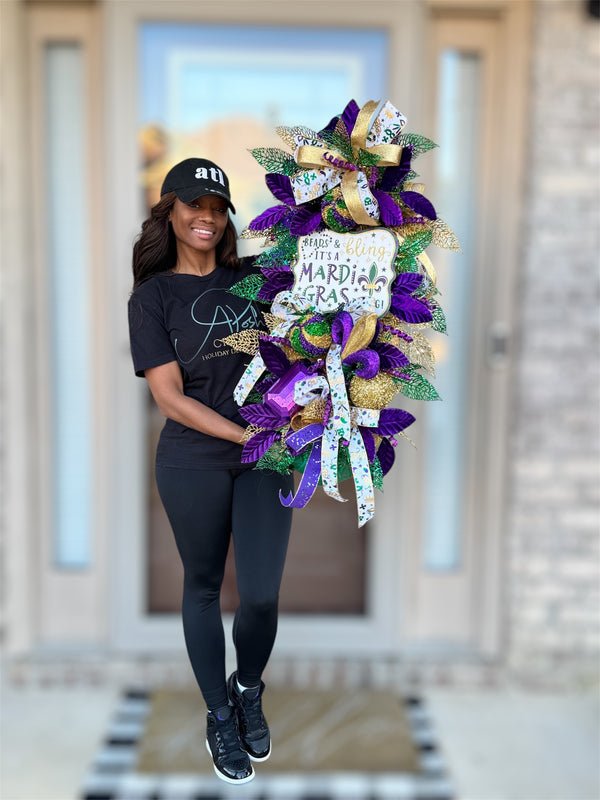 Mardi Gras Elegance Swag