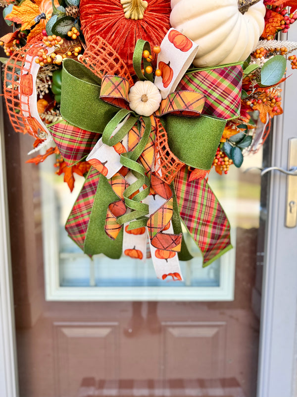 "Hey There, Pumpkin" Autumn Wreath