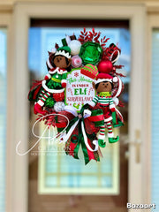 Elf Surveillance Christmas Wreath