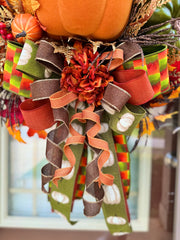 Large Pumpkin Wreath