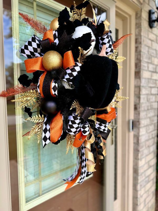 Large Pumpkin Wreath