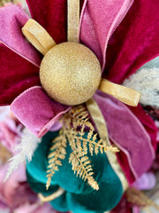 Glam Fall Pumpkin Wreath