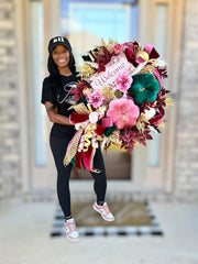 Glam Fall Pumpkin Wreath