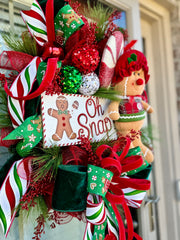 Oh Snap! Gingerbread Christmas Wreath