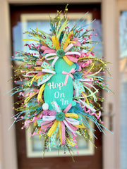 Hop On Easter Bunny Wreath – A Whimsical Spring Welcome