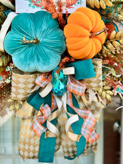 Hey There Pumpkin (teal/orange)