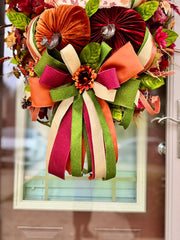 "Fall Is Proof" Velvet Pumpkin Wreath