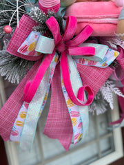 Candyland Christmas Gingerbread Wreath