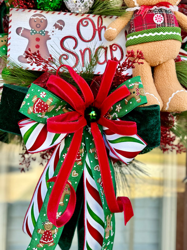 Oh Snap! Gingerbread Christmas Wreath
